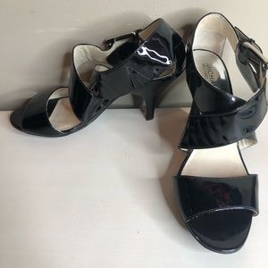 Black Patent Strappy Sandals
